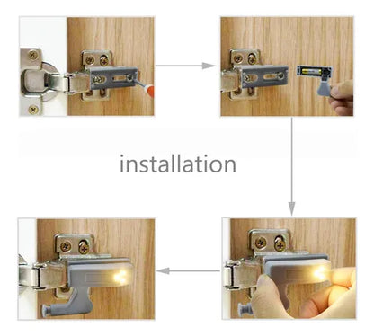 Luz Led bisagra lampara closet