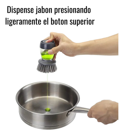 Set Esponja y Cepillo Dispensador