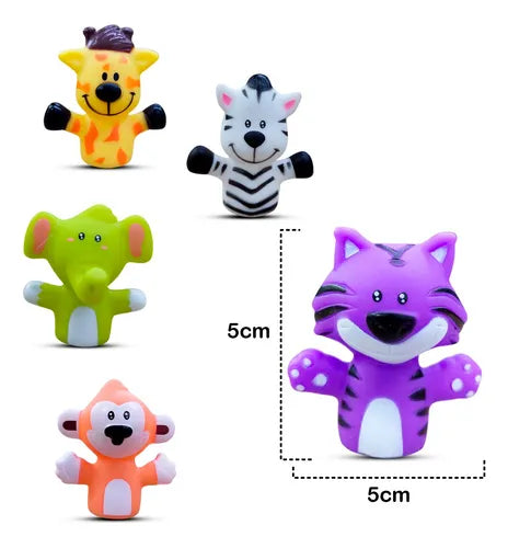 Set de marionetas de dedo para bebés – animales divertidos y coloridos