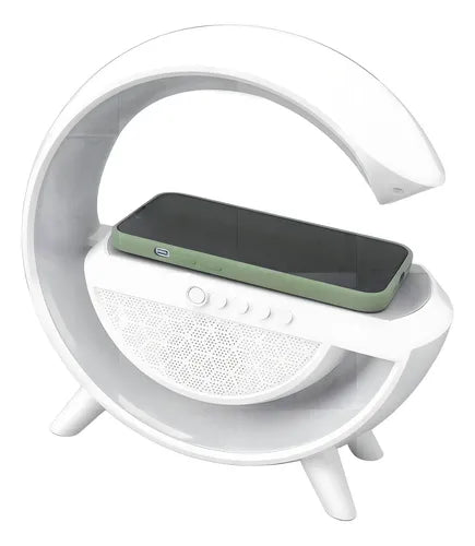 Parlante Lampara G Cargador Inalámbrico