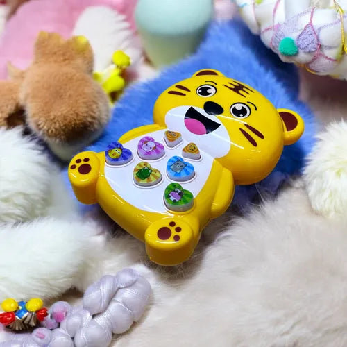 Piano musical de juguete para bebés – diseño de tigre con luces y sonidos